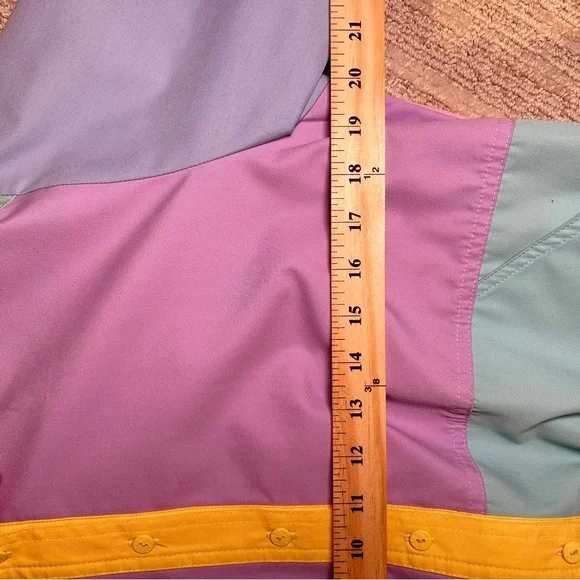 Vintage Leon Levin Pastel Colorblock Windbreaker Jacket 1980s Women’s Spring - Picture 7 of 7